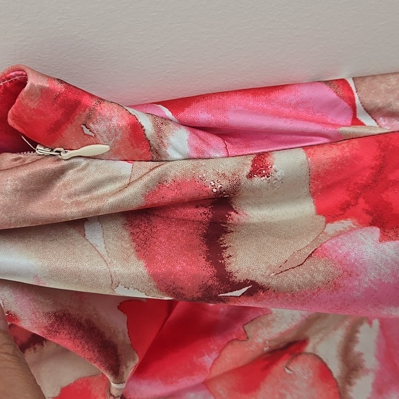 Pink and Red floral Dress - Picture 6 of 8